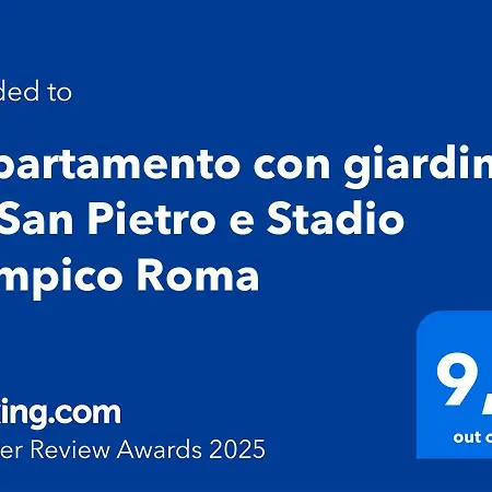 Apartment Con Giardino Tra San Pietro E Stadio Olimpico Rome